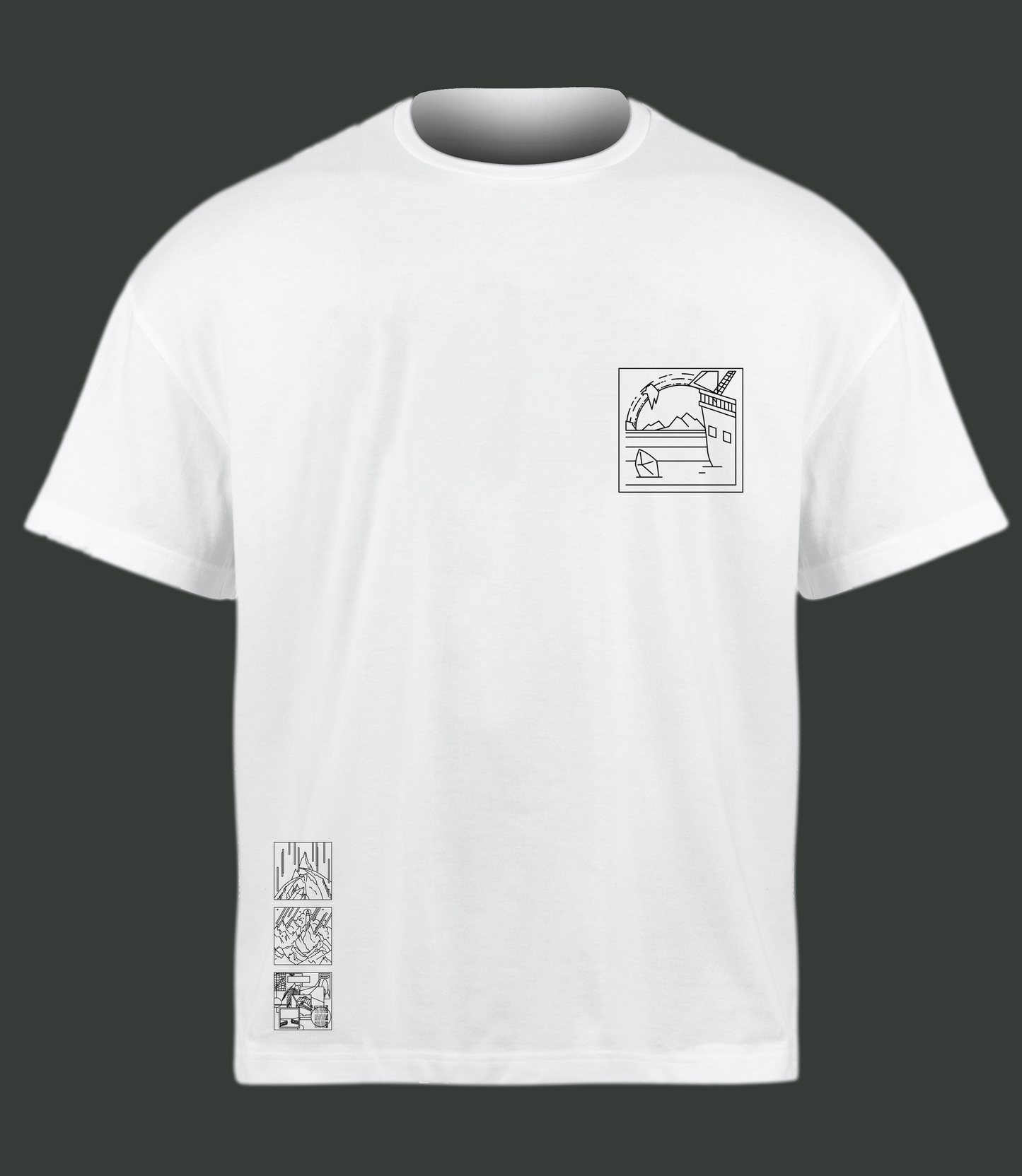 Digital Voyage Cover Outline T-Shirt