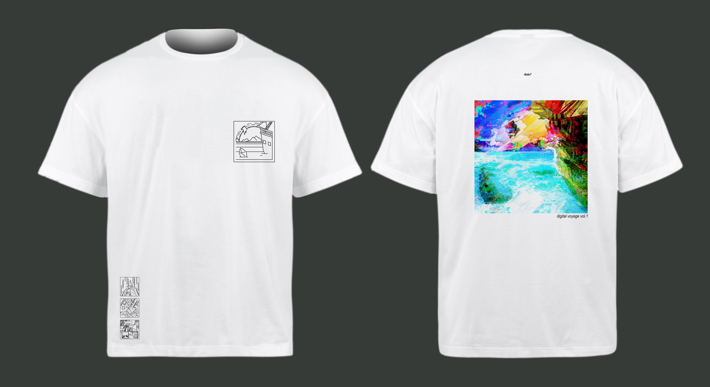 Digital Voyage Cover Outline T-Shirt